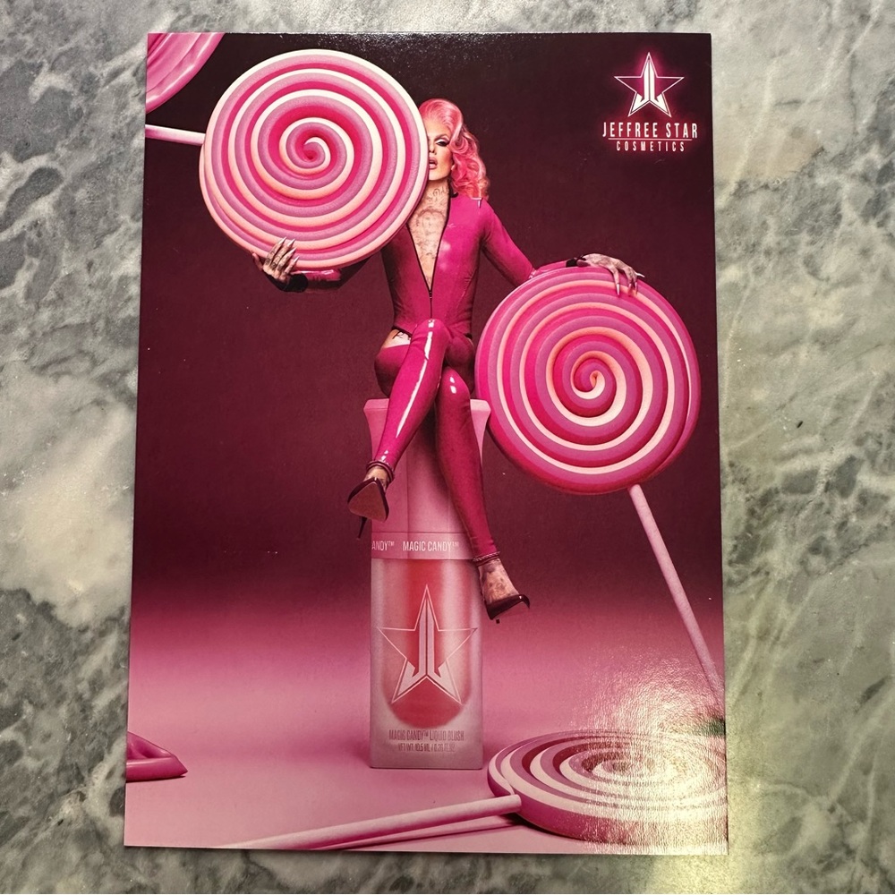 New Jeffree Star Magic Candy Liquid Blush Postcard‎
